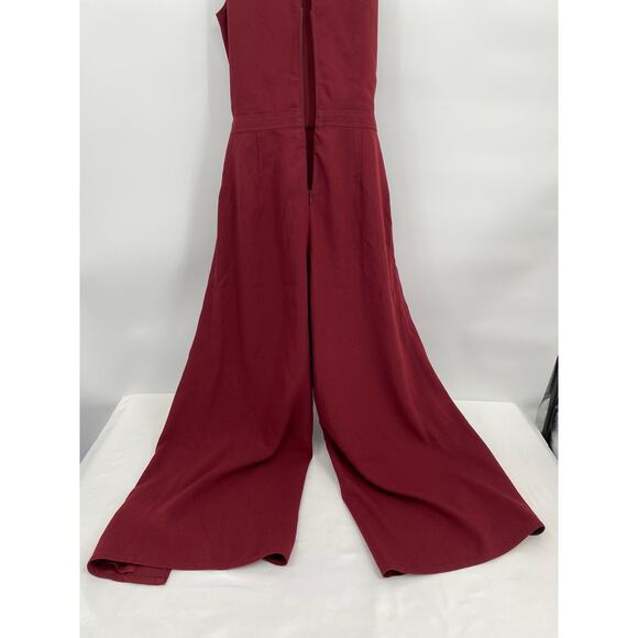 Joie Jumpsuit Mairead Garnet Wide Leg Capri Wrap Tie Open Leg Size 0 NEW - Picture 12 of 16